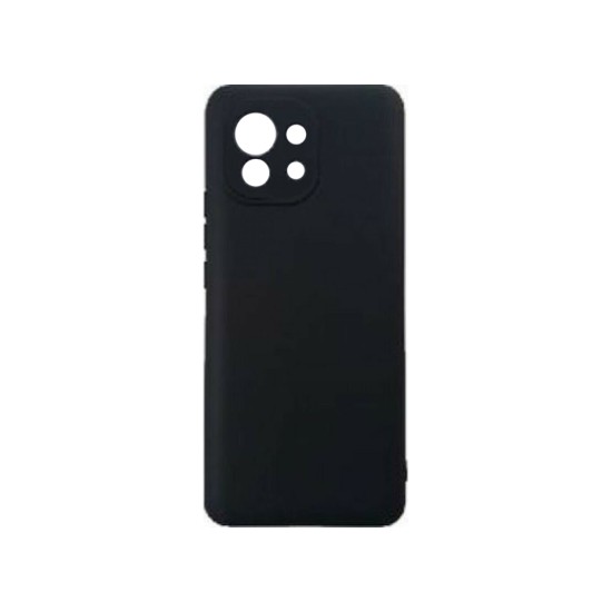 Silicone Case with Camera Shield for Xiaomi Mi 11 Lite Black